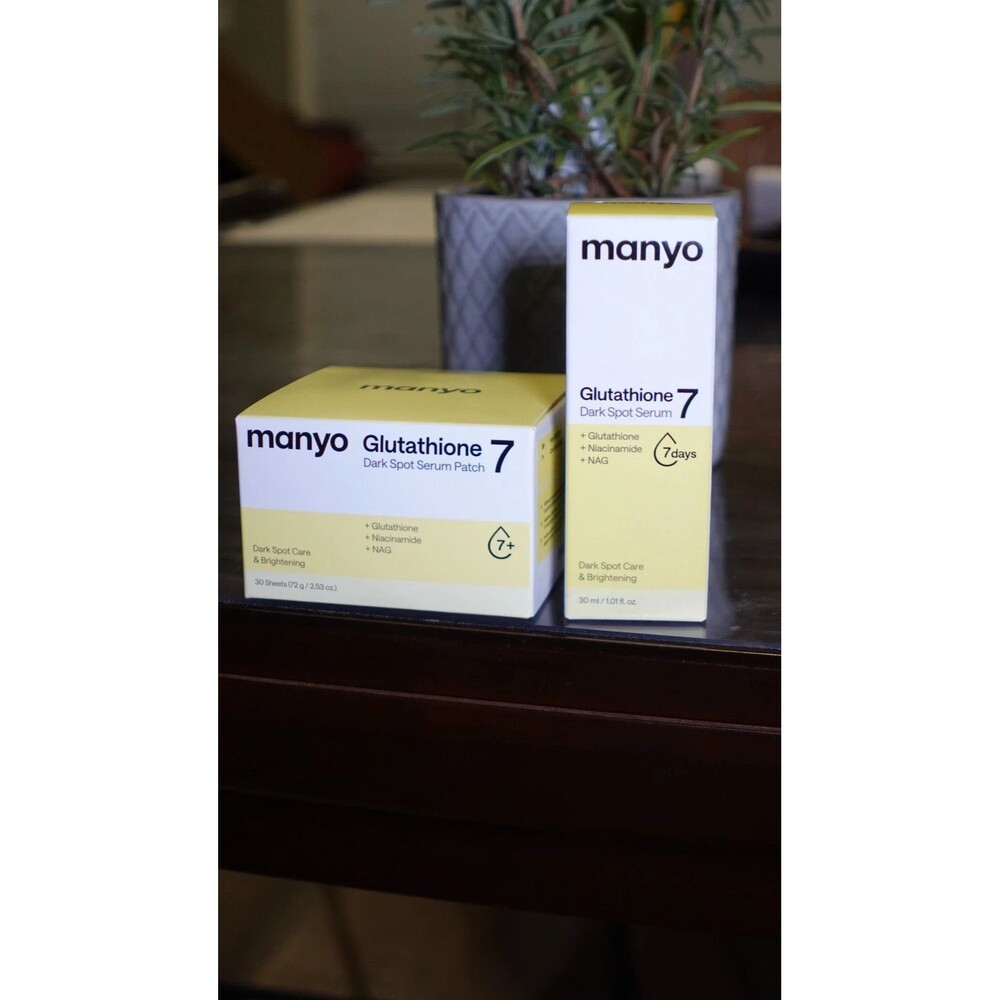 MANYO Glutathione Dark Spot Care Duo Serum & 30 Patches for Radiance Boost
